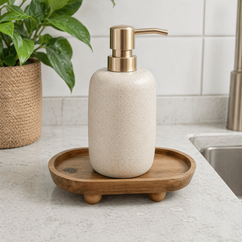 Nampan Pajangan Kayu Oval Ting - Display Risers Set ulasan dan harga