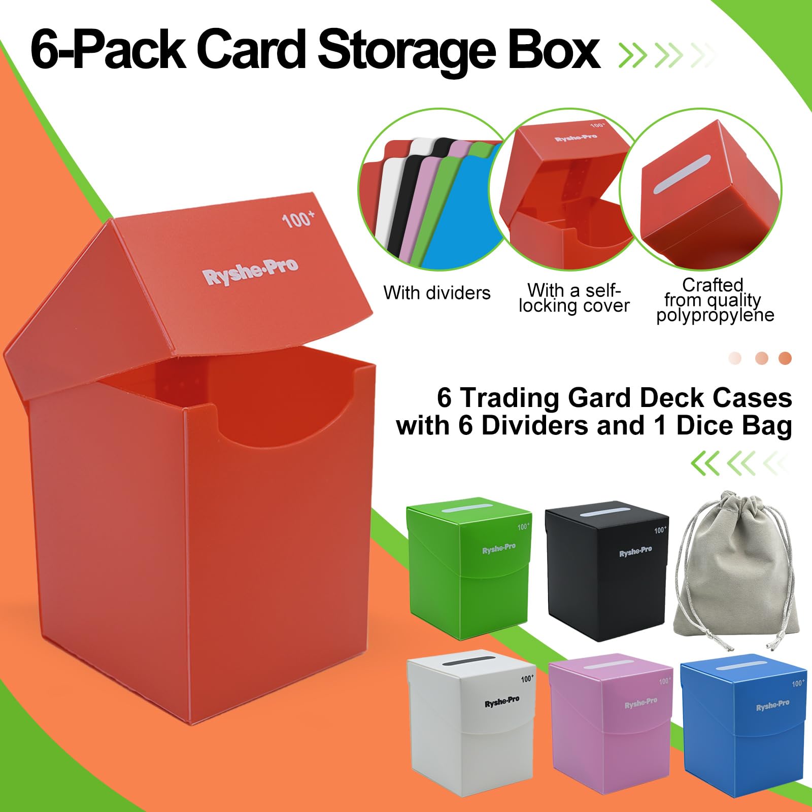 Kotak Dek TCG untuk 100+ Kartu - Trading Card Binder ulasan dan harga